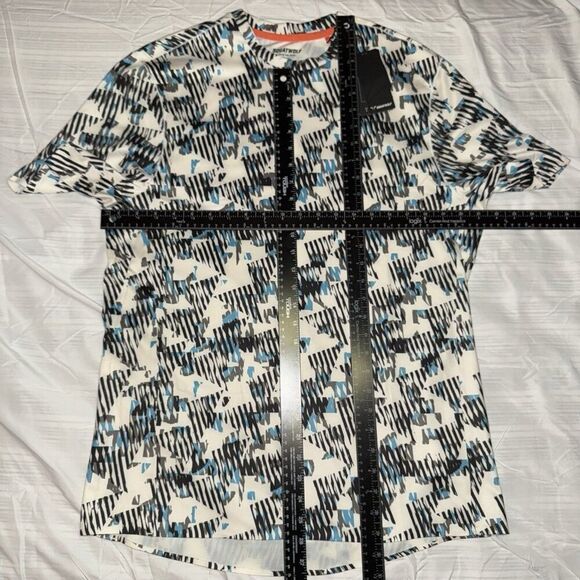 SquatWolf Lab360 TDry Pro Tee Future Glitch White Black Blue Shirt Men’s Large - Picture 2 of 6